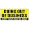 Signmission GOING OUT OF BUSINESS BANNER SIGN closeout save big huge must bankrupt B-96 Going Out Of Business - alternate 1